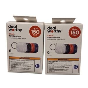 Deal Worthy 4 Pack Item Locator Bundle of 2 - New